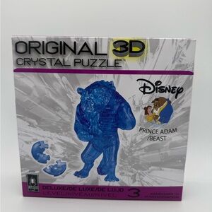 BePuzzled Deluxe 3D Crystal Puzzle Prince Adam Disney Beauty & The Beast Blue